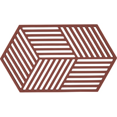 Zone Denmark Hexagon Поставка за горещи съдове 24 см, тъмночервен (36555)