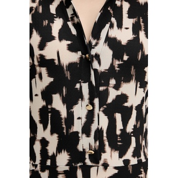 Morgan Рокля Morgan в черно среднодълга разкроена RITALA (RITALA)