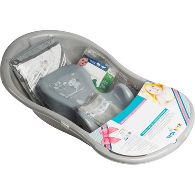 Tega Vanička na kúpanie príslušenstvo 5v1 sivá