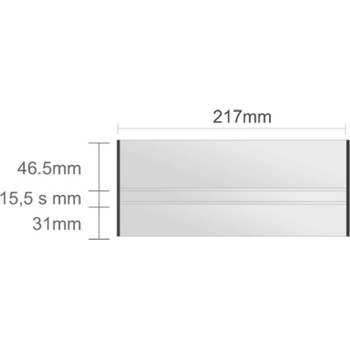Triline Ac222/BL Alliance Classic nástenná tabuľa 217 x 93 mm