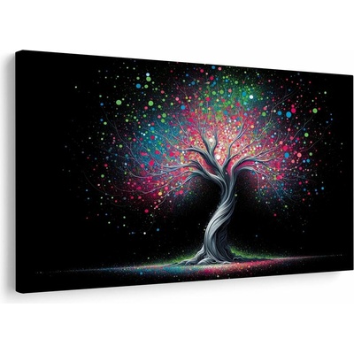 Obraz strom života v barevném vesmíru - 60x40