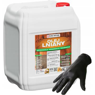 Olej na dřevo Pure Nature 5 l slámový, voděodolný, olejivzdorný
