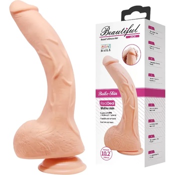 Извито пенис дилдо, меко и реалистично, 27см. - Beautiful Jack (DEBRA01461)