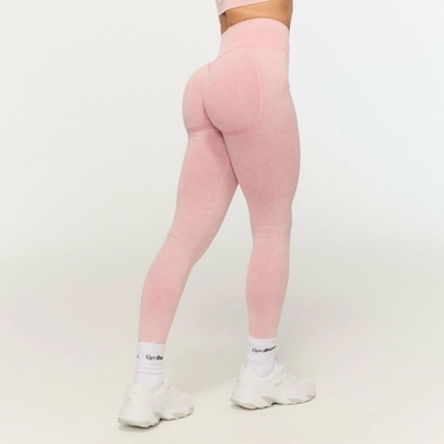 GymBeam Dámske bezšvové legíny Fierce Baby Pink
