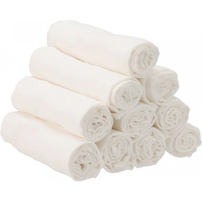 PREM Bavlněná plena bílá 70 x70 cm 10 ks – Zbozi.Blesk.cz