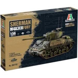 Italeri Комплект модел танк 25772 - M4A3E8 Sherman "Fury" (1: 56)