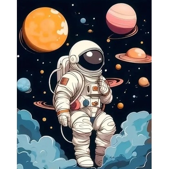 Norimpex - Puzzle Diamant painting: Astronaut 30x40cm - 1 - 39 piese