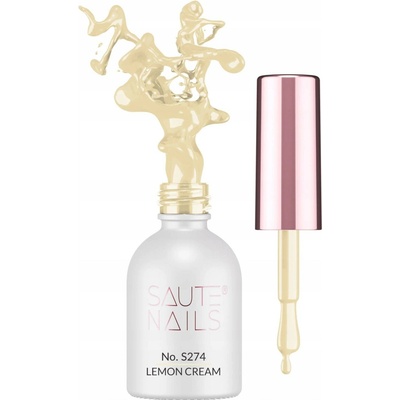 SAUTE NAILS Hybridní lak na nehty S274 LEMON CREAM 8ml