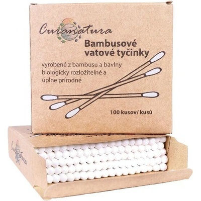 Curanatura Bambusové Vatové tyčinky 500 ks