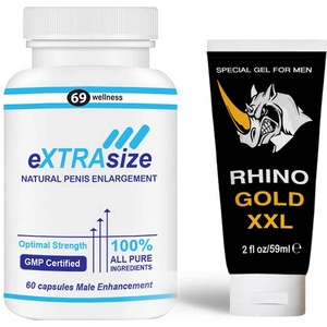  Гел за увеличаване на пениса Rhino Gold Gel XXL + eXTRAsize капсули за уголемяване