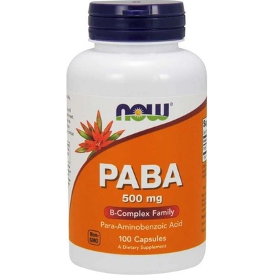 NOW Foods PABA 500 mg 100 kapslí