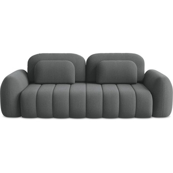 makamii Тъмносив разтегателен диван с място за съхранение от букле 266 cm Pele - Makamii (PELE_3SF_40_P1_C8)