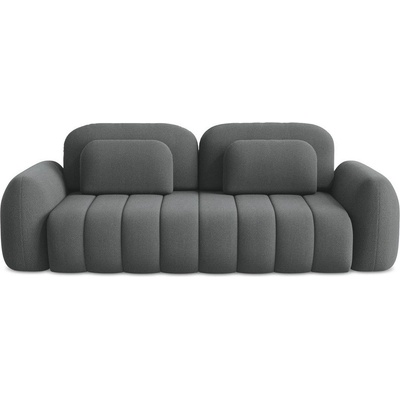 makamii Тъмносив разтегателен диван с място за съхранение от букле 266 cm Pele - Makamii (PELE_3SF_40_P1_C8)