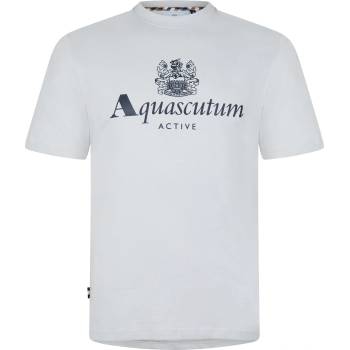 AQUASCUTUM Тениска AQUASCUTUM Active Big Logo T-Shirt - Light Grey