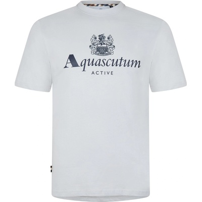AQUASCUTUM Тениска AQUASCUTUM Active Big Logo T-Shirt - Light Grey