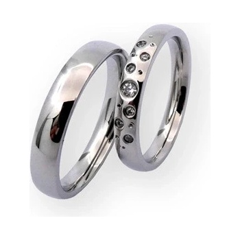 Nubis NSS3018 ZR Dámský ocelový snubní prsten