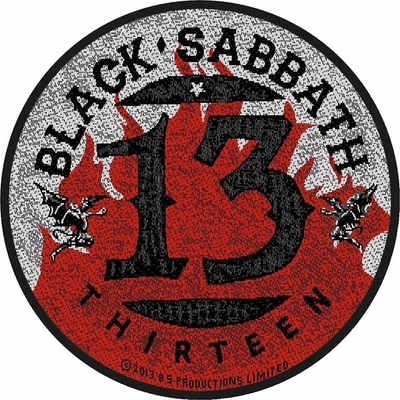 Nažehlovačka Black Sabbath - 13 Flames Circular