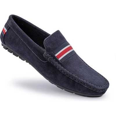 Alexander garcia Мъжки мокасини от естествен велур - Тъмносини 20230321140 (381638_Тъмносин)