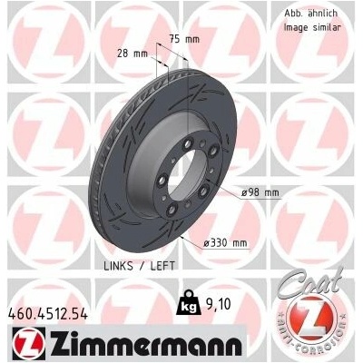 Brzdový kotúč ZIMMERMANN 460.4512.54 (460451254)