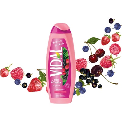 Vidal Berries & Musk sprchový gél 500 ml