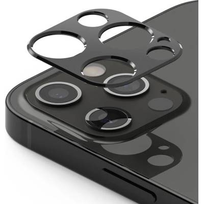 Ringke Удароустойчив Протектор за Камерата на iPhone 12/Pro, RINGKE Full Cam Glass, Черен (8809758108530)