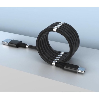 Stablecam 1DJ2030 Magnetický samonavíjací USB nabíjací (Micro USB), 180cm