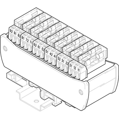 P2-09, pojistkový modul pro trubičkové pojistky 5x20mm