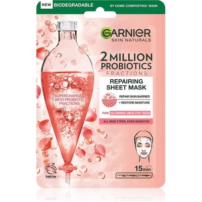 Garnier Skin Naturals Платнена маска за лице за еднократна употреба с пробиотик 22 гр
