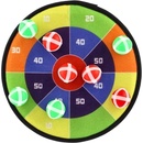 Teddies Terč na suchý zip oboustranný 27cm + míčky 8ks v sáčku