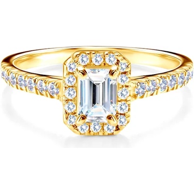 SAVICKI Годежен пръстен savicki: жълто злато, диамант