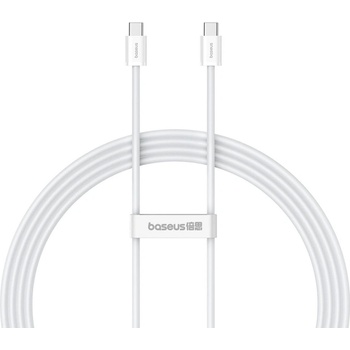 Baseus Кабел за данни Baseus Superior 2, Type-C - Type-C, 30W, PD, 2.0m, Бял - 40423