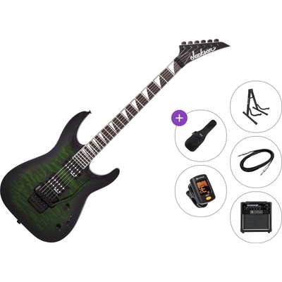 Jackson JS32Q DKA AH Premium SET Transparent Green Burst Електрическа китара