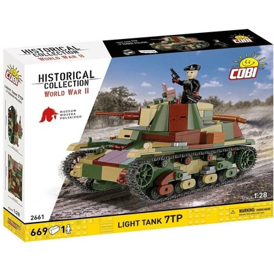 COBI 2661 World War II Polský lehký tank 7TP 1:28