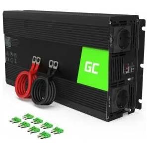Green Cell Инвертор Green Cell 12V/230V, 1500 W/3000 W, чиста синусоида (GC-INVERT-12V-1500W-INV22)