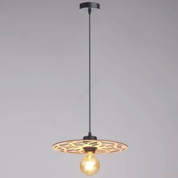 HEXE Пендел FALCO 1xE27/60W/230V Ø 30 см бежов (HX0226)