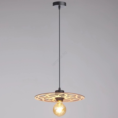 HEXE Пендел FALCO 1xE27/60W/230V Ø 30 см бежов (HX0226)