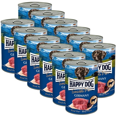 Happy Dog Rind Pur Германия - 12 x 400 г / говеждо