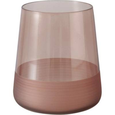 Boltze Home Sklenice s ruční dekorací AUDETTA hnědý 420 ml