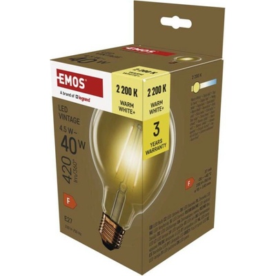 EMOS Vintage G95/E27/4,5 W 40 W/420 lm/teplá biela 1525743226