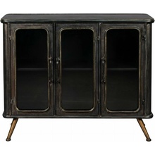 Dutchbone Denza 100x80x37 cm Čierna kovová