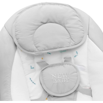 New Baby hojdacie ležadlo Teddy sivá