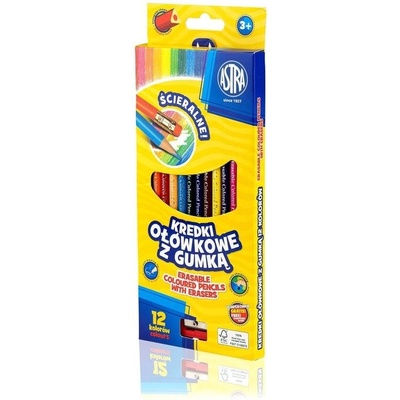 Astra Цветни моливи с гума 12 цвята (as312119001)