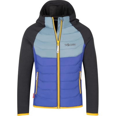TROLLKIDS Детско поларено яке Trollkids Kid's Sirdal Jacket Synthetic jacket - Black / Steel Blue / Ultramarine - размер 104 (EU) (703-3872-0613)