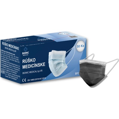Biomic Medical Rúško čierne 50 ks
