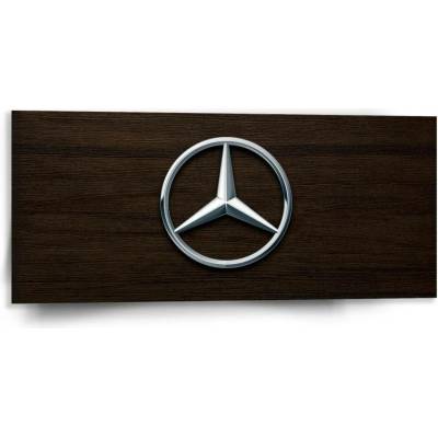 Sablio Obraz Logo 5 Dřevo - 110x50 cm