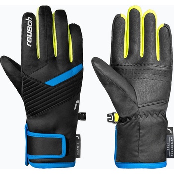 Reusch Детски скиорски ръкавици Reusch Dan R-Tex XT Junior blck/bril blu/safety yell