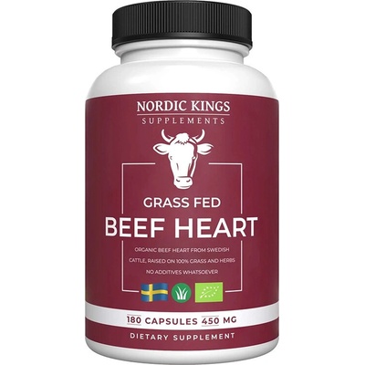 Говеждо сърце 500 mg 180 капсули | Nordic Kings (601661 (55166) AS)
