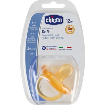 Chicco Биберон-залъгалка Chicco - Physio Soft, каучук, 16-36 m (N0306)