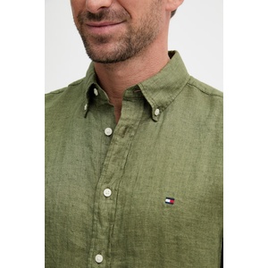 Tommy Hilfiger риза мъжка от лен (MW0MW41531) - answear - 97,77 лв