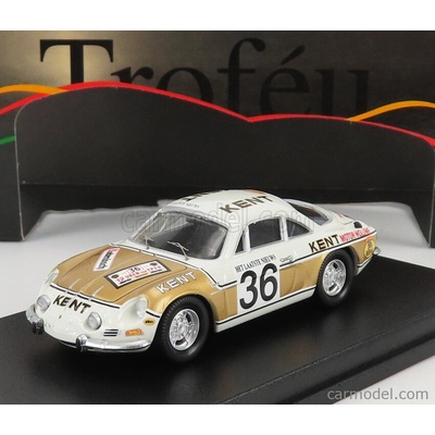 Trofeu Renault Alpine A110 N 36 Rally Ypres 1972 F.vandecaveye W.plas Bílé Zlato 1:43